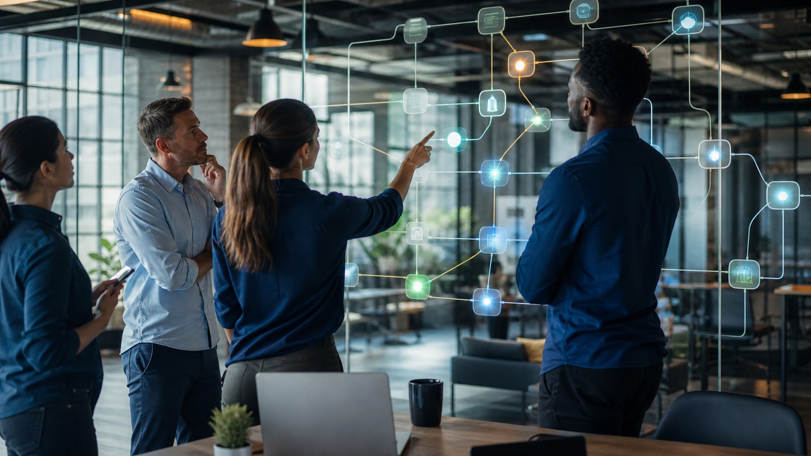 Ultra-photorealistic AI business featured image for How AI Analytics Changes the Economics of Founders