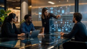 Photorealistic AI business featured image for AI Business Models Explained: How Startups Can Make Money