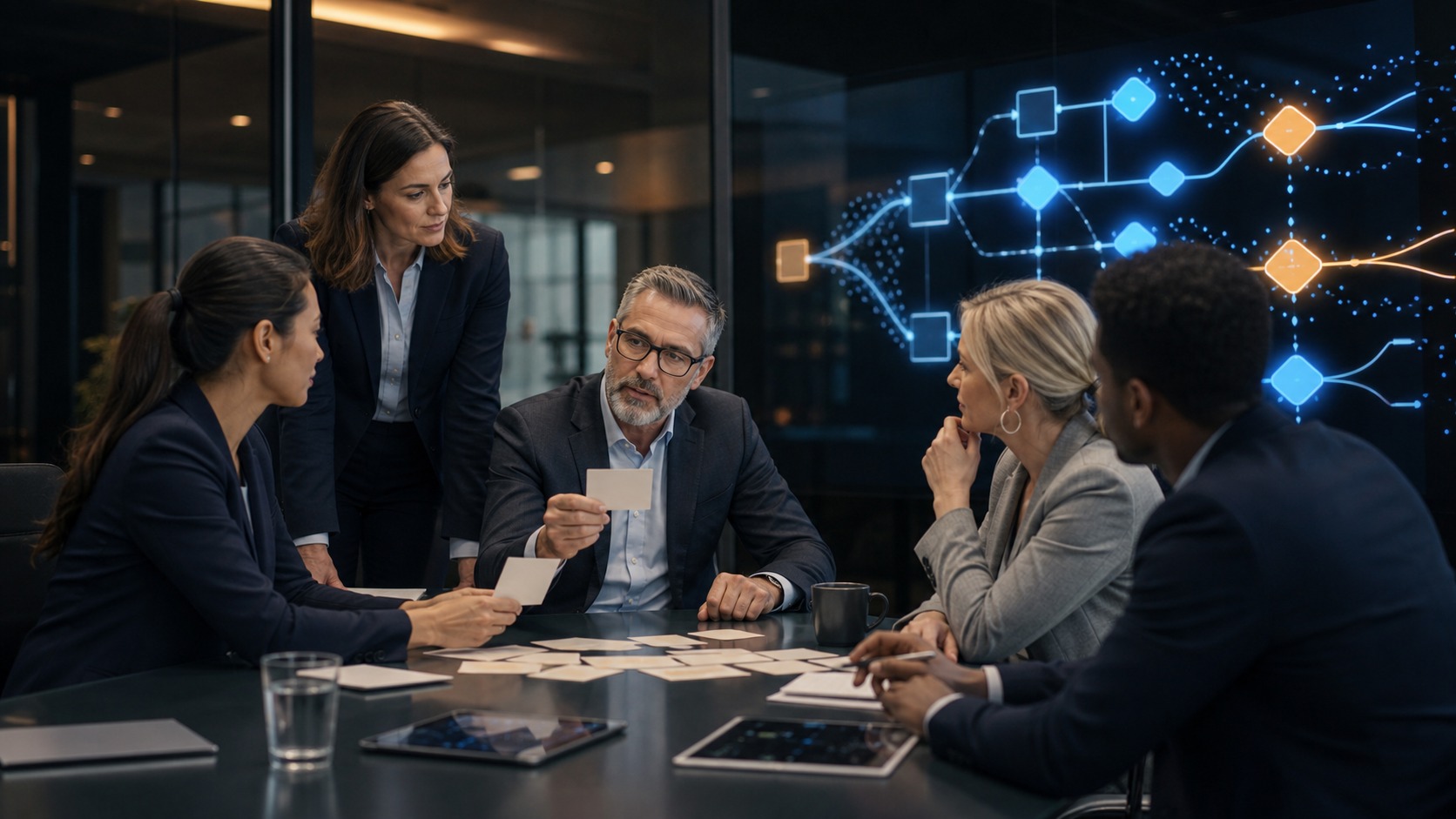 Photorealistic AI business featured image for Beginner's Guide to AI Decision Making for Executives