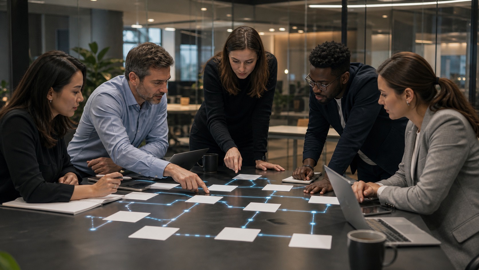 Photorealistic AI business featured image for Beginner's Guide to AI Workflows for Operations Teams