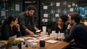 Photorealistic AI business featured image for How to Build a Offer Around AI Income Ideas